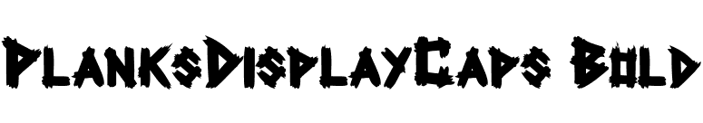 PlanksDisplayCaps Bold font preview