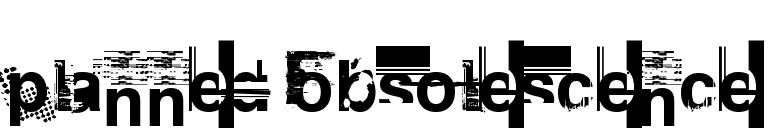 Planned Obsolescence font preview