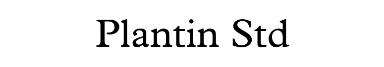 Plantin Std font preview