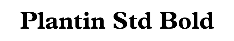 Plantin Std Bold font preview