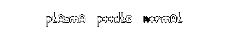 plasma poodle Normal font preview