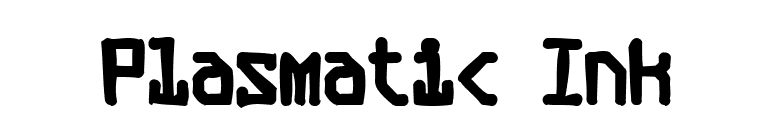 Plasmatic Ink font preview