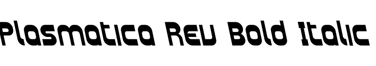 Plasmatica Rev Bold Italic font preview