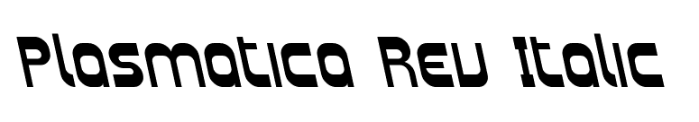 Plasmatica Rev Italic font preview
