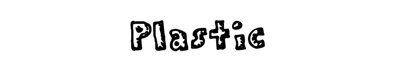 Plastic font preview