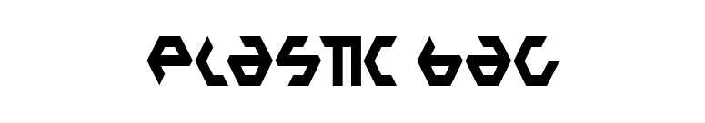 Plastic Bag font preview