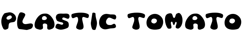 Plastic Tomato font preview