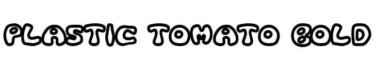 Plastic Tomato Bold font preview