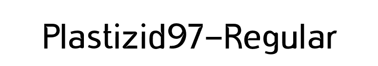 Plastizid97-Regular font preview