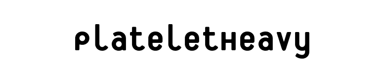 PlateletHeavy font preview