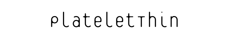 PlateletThin font preview