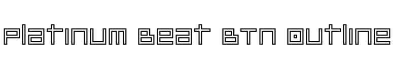 Platinum Beat BTN Outline font preview