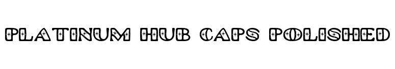 Platinum Hub Caps Polished font preview
