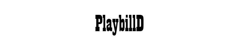 PlaybillD font preview