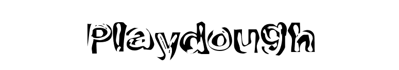 Playdough font preview