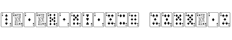 PlayingCards Regular font preview