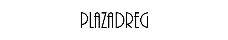 PlazaDReg font preview