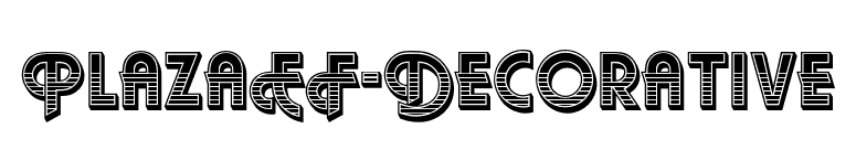 PlazaEF-Decorative font preview