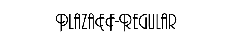 PlazaEF-Regular font preview