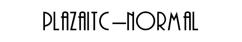 PlazaITC-Normal font preview