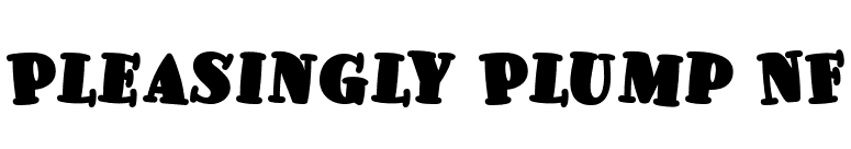 Pleasingly Plump NF font preview