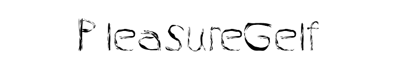 PleasureGelf font preview