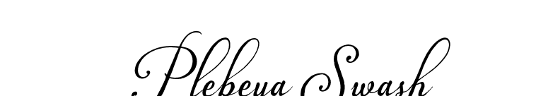 Plebeya Swash font preview