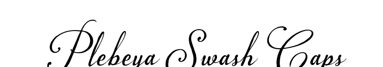 Plebeya Swash Caps font preview