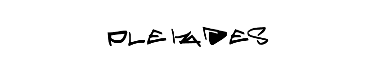 Pleiades font preview