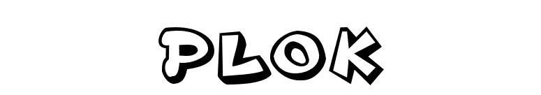 Plok font preview