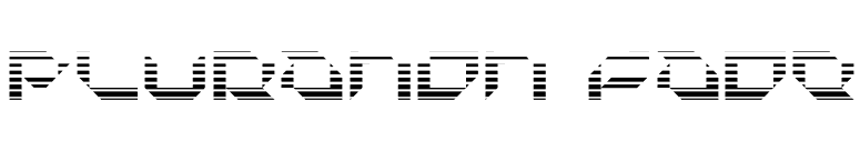 Pluranon Fade font preview