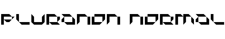 Pluranon Normal font preview