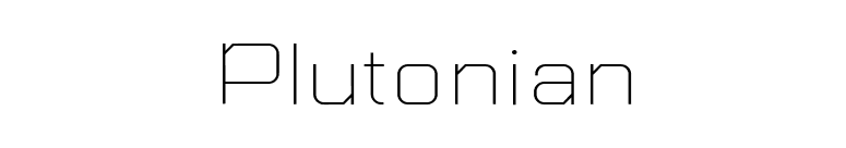 Plutonian font preview