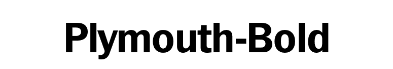 Plymouth-Bold font preview