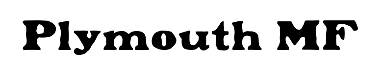 Plymouth MF font preview