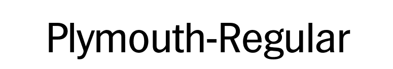 Plymouth-Regular font preview