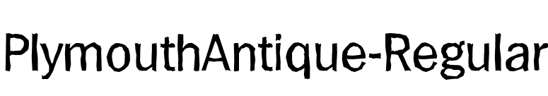 PlymouthAntique-Regular font preview