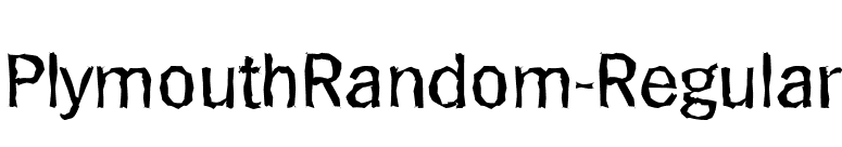 PlymouthRandom-Regular font preview