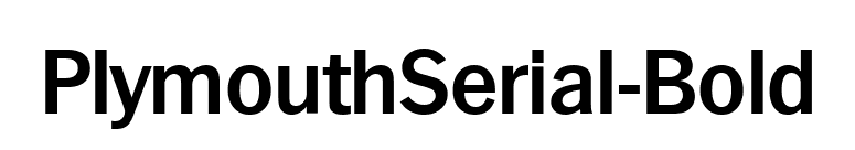 PlymouthSerial-Bold font preview
