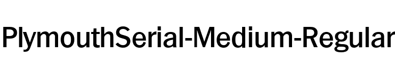 PlymouthSerial-Medium-Regular font preview