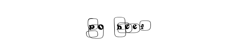 Po Beef font preview