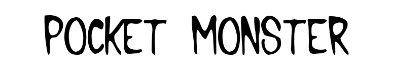 Pocket Monster font preview