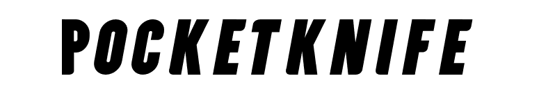 Pocketknife font preview