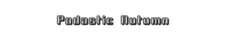 Podastic Autumn font preview