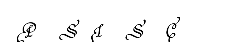 Poetica Supp Initial Swash Capitals font preview