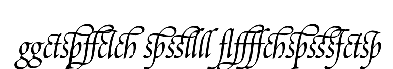 Poetica Supp Ligatures font preview