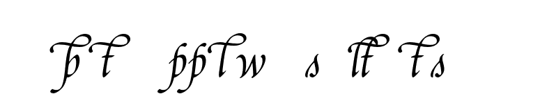 Poetica Supp Lowercase Alternates I font preview