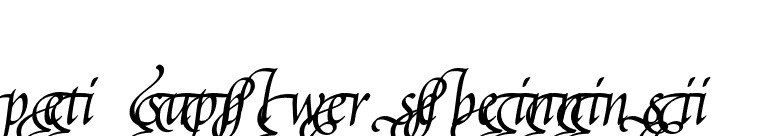Poetica Supp Lowercase Beginnings II font preview
