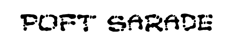 Poft Sarade font preview