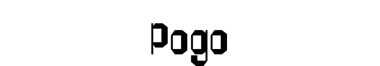 Pogo font preview